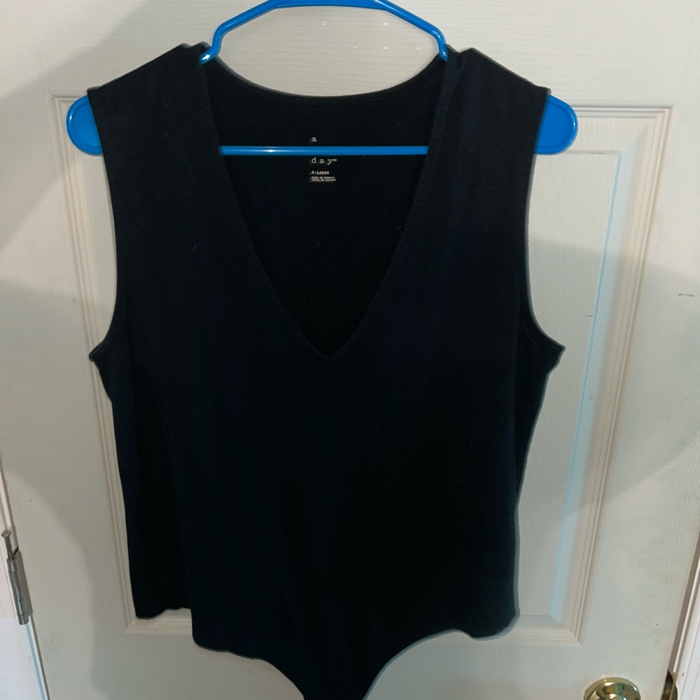 a new day Black Bodysuit
